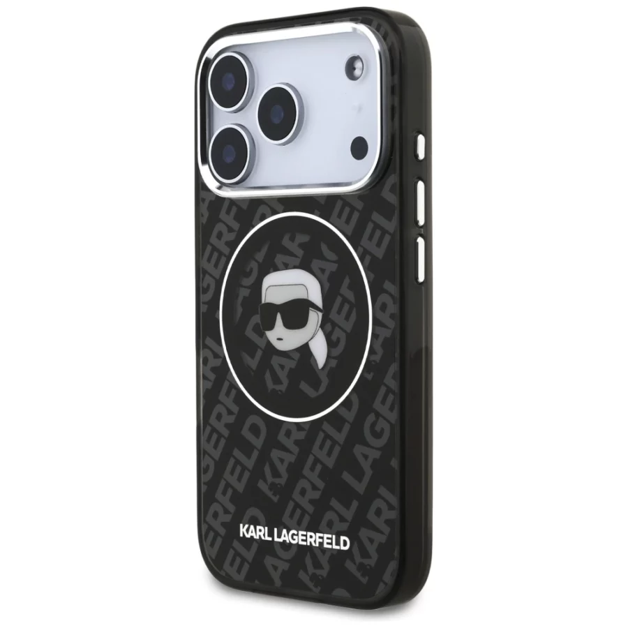 Etui Karl Lagerfeld IML Karl Head Logo MagSafe na iPhone 17 Pro Max - czarne