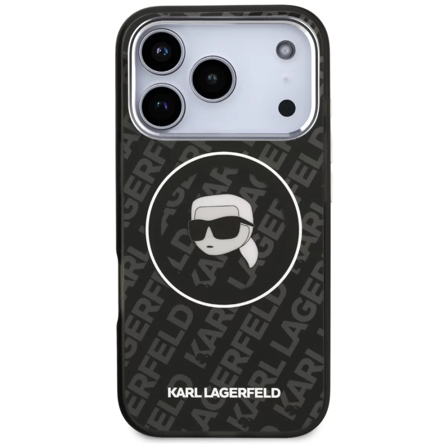 Etui Karl Lagerfeld IML Karl Head Logo MagSafe na iPhone 17 Pro Max - czarne