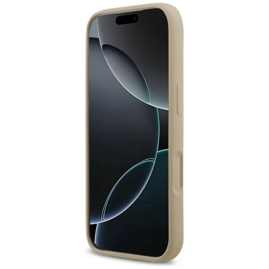 Etui Karl Lagerfeld Silicone Karl Sketch & Logo MagSafe na iPhone 17 Pro - brązowe