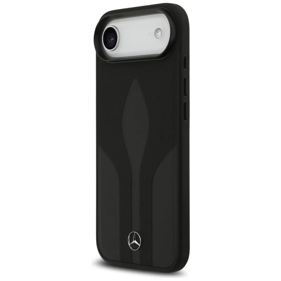 Etui Mercedes Leather The Move MagSafe na iPhone 17 Air - czarne