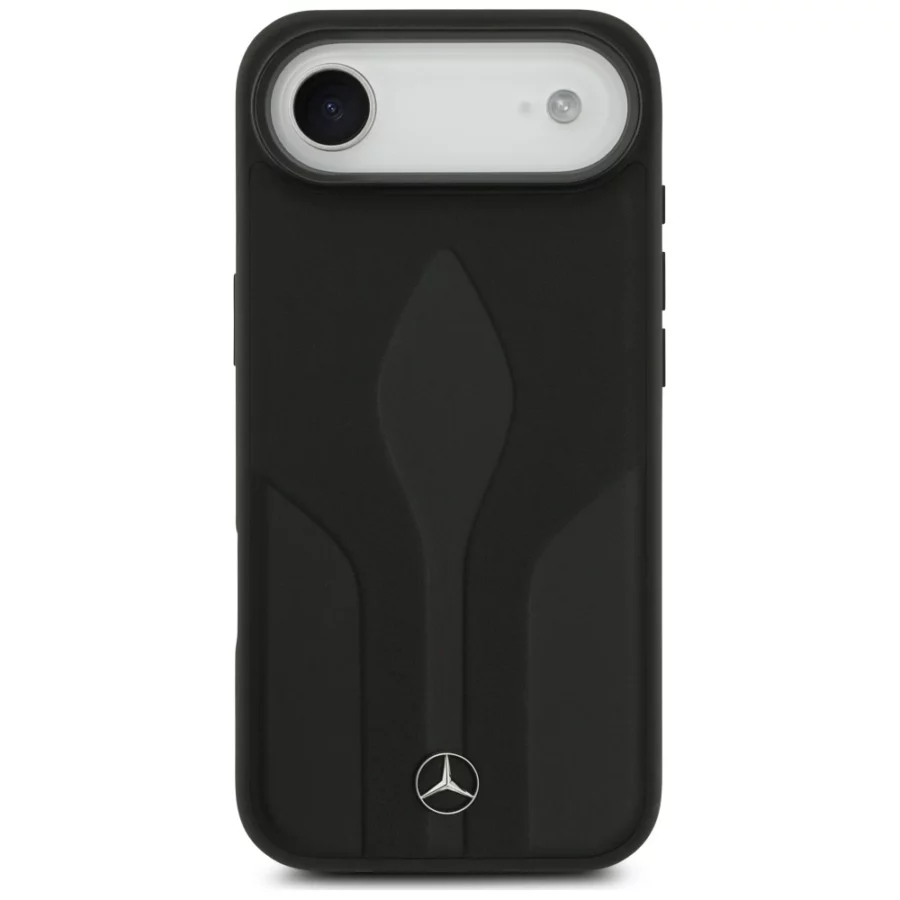 Etui Mercedes Leather The Move MagSafe na iPhone 17 Air - czarne
