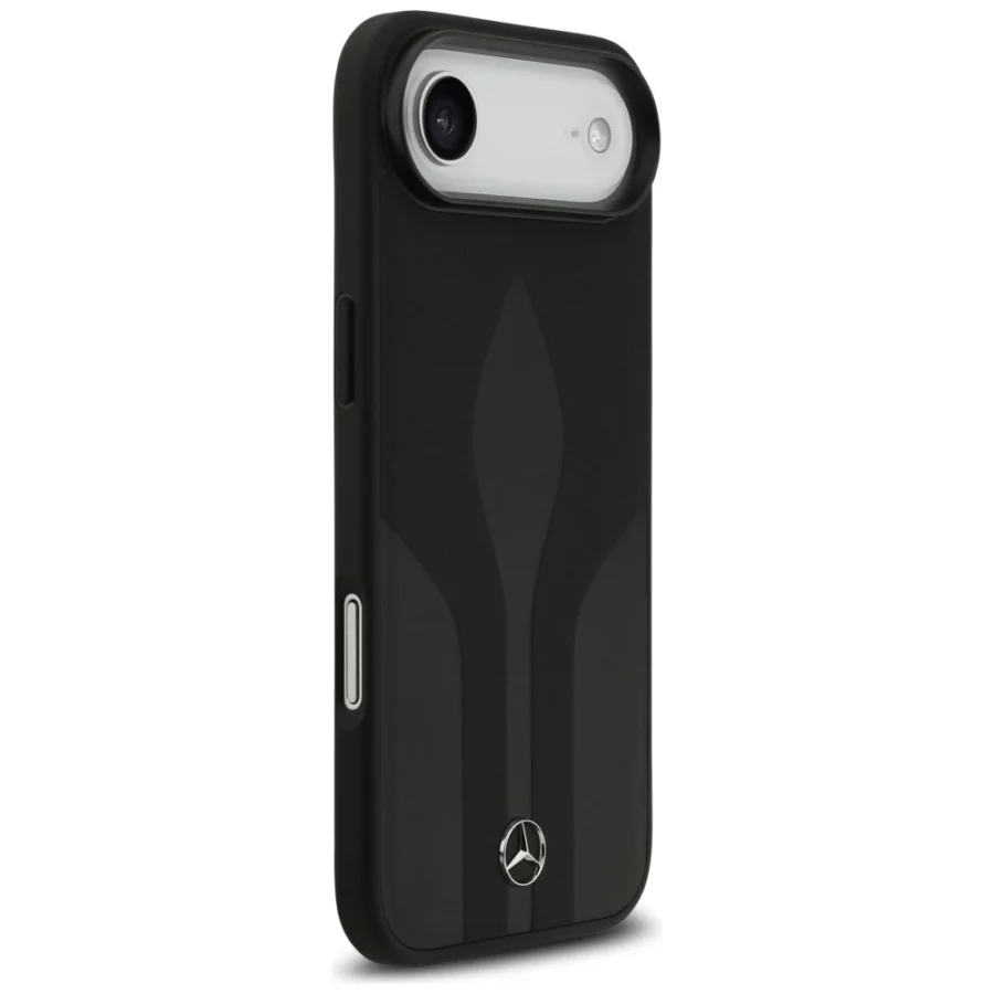 Etui Mercedes Leather The Move MagSafe na iPhone 17 Air - czarne