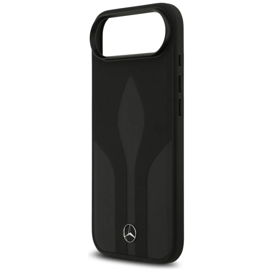 Etui Mercedes Leather The Move MagSafe na iPhone 17 Air - czarne
