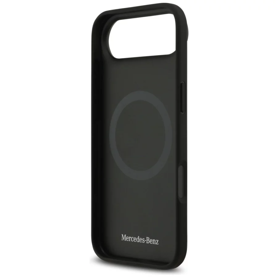 Etui Mercedes Leather The Move MagSafe na iPhone 17 Air - czarne