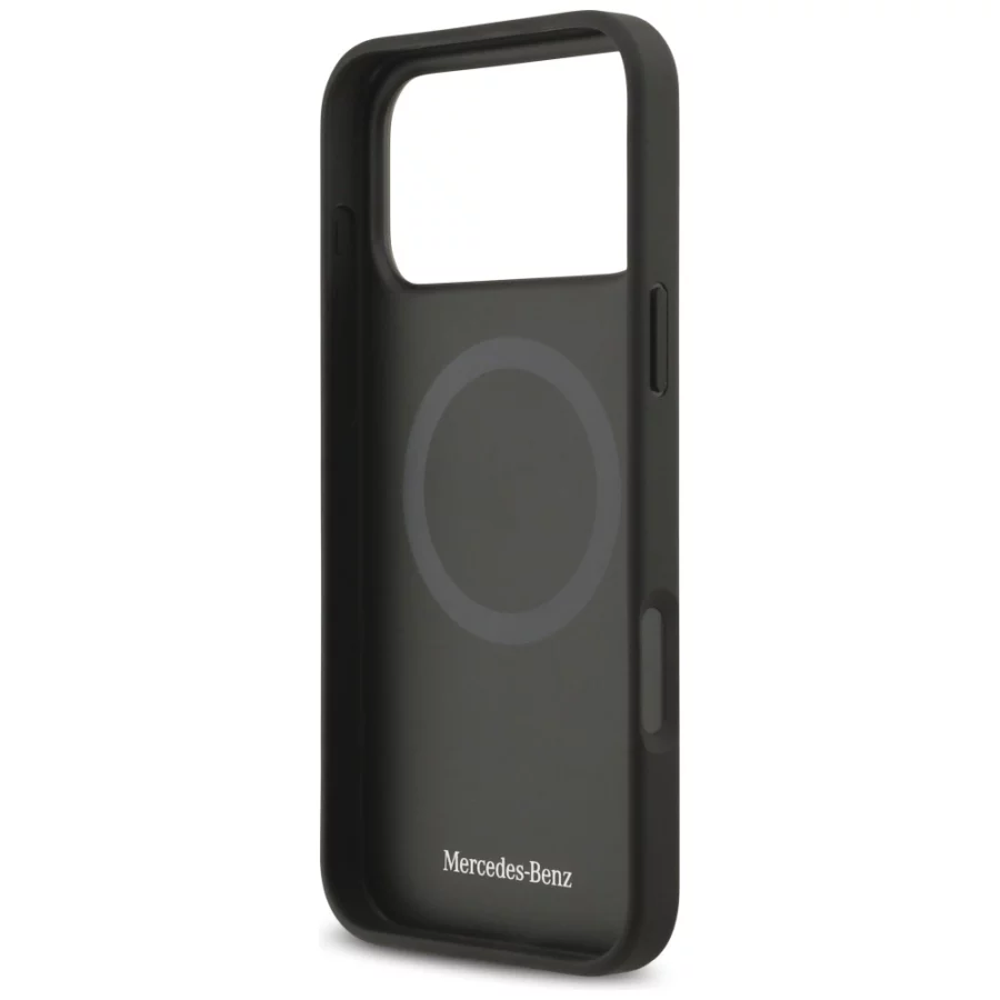 Etui Mercedes Leather The Move MagSafe na iPhone 17 Pro Max - beżowe