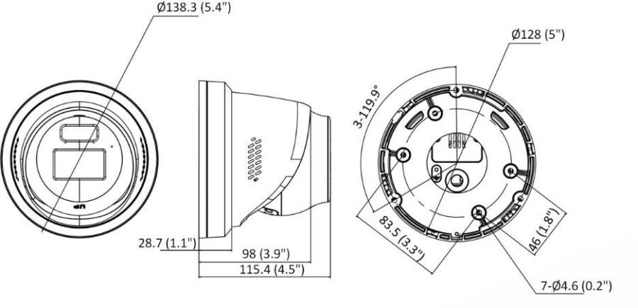 Kamera IP Hikvision 16MP DS-2CD23166G3-IS2UY/SL(2.8)eFO-STDBLACK