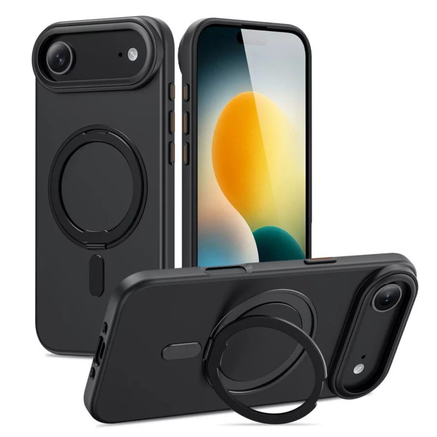 Etui Tech-Protect MagRing MagSafe na iPhone 17 Air - czarne