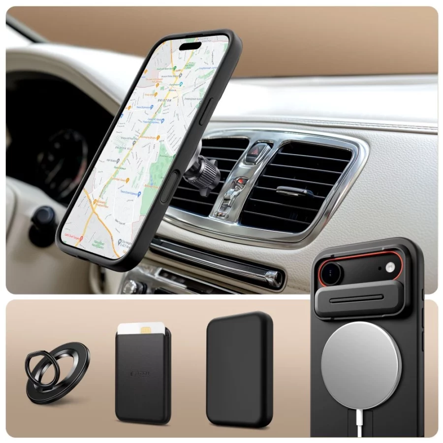 Etui Tech-Protect Kevlar Aura MagSafe na iPhone Air - czarne
