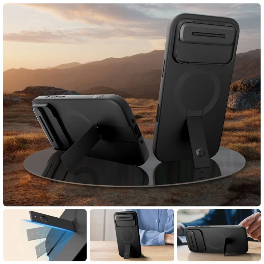 Etui Tech-Protect Kevlar Aura MagSafe na iPhone Air - czarne
