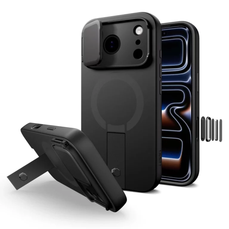 Etui Tech-Protect Kevlar Aura MagSafe na iPhone 17 Pro - czarne