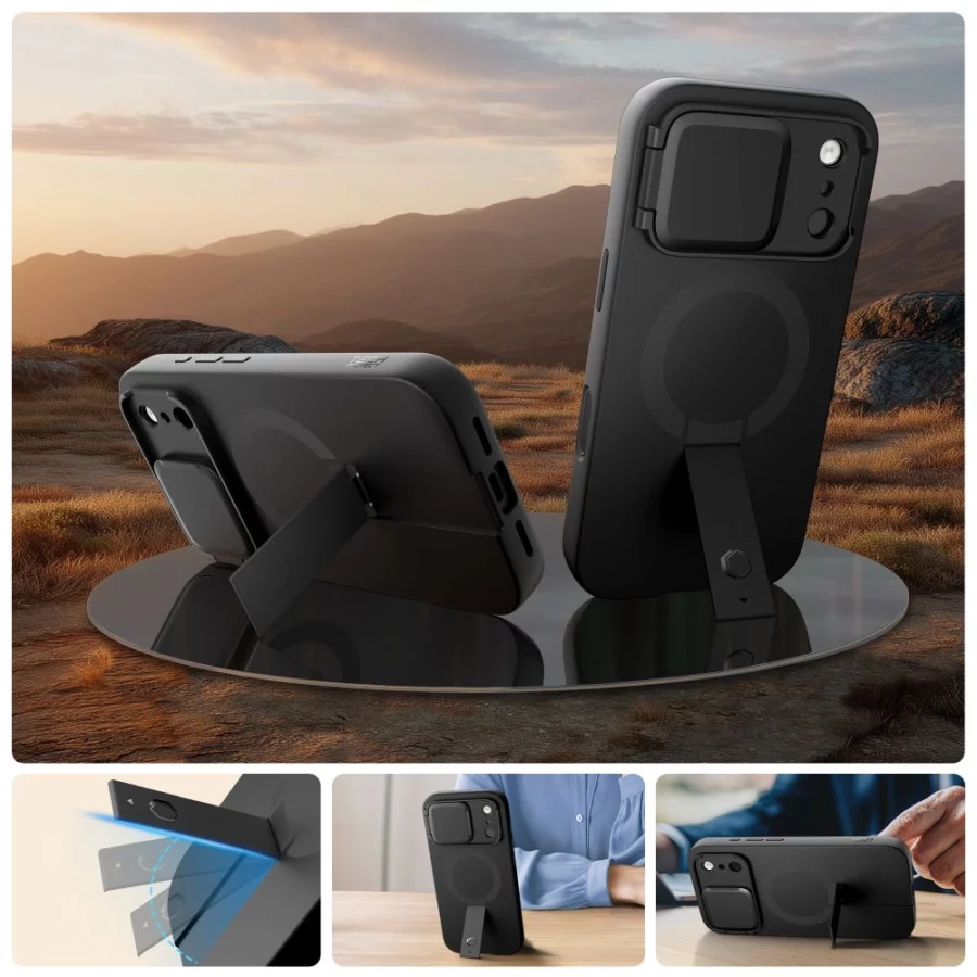 Etui Tech-Protect Kevlar Aura MagSafe na iPhone 17 Pro Max - czarne
