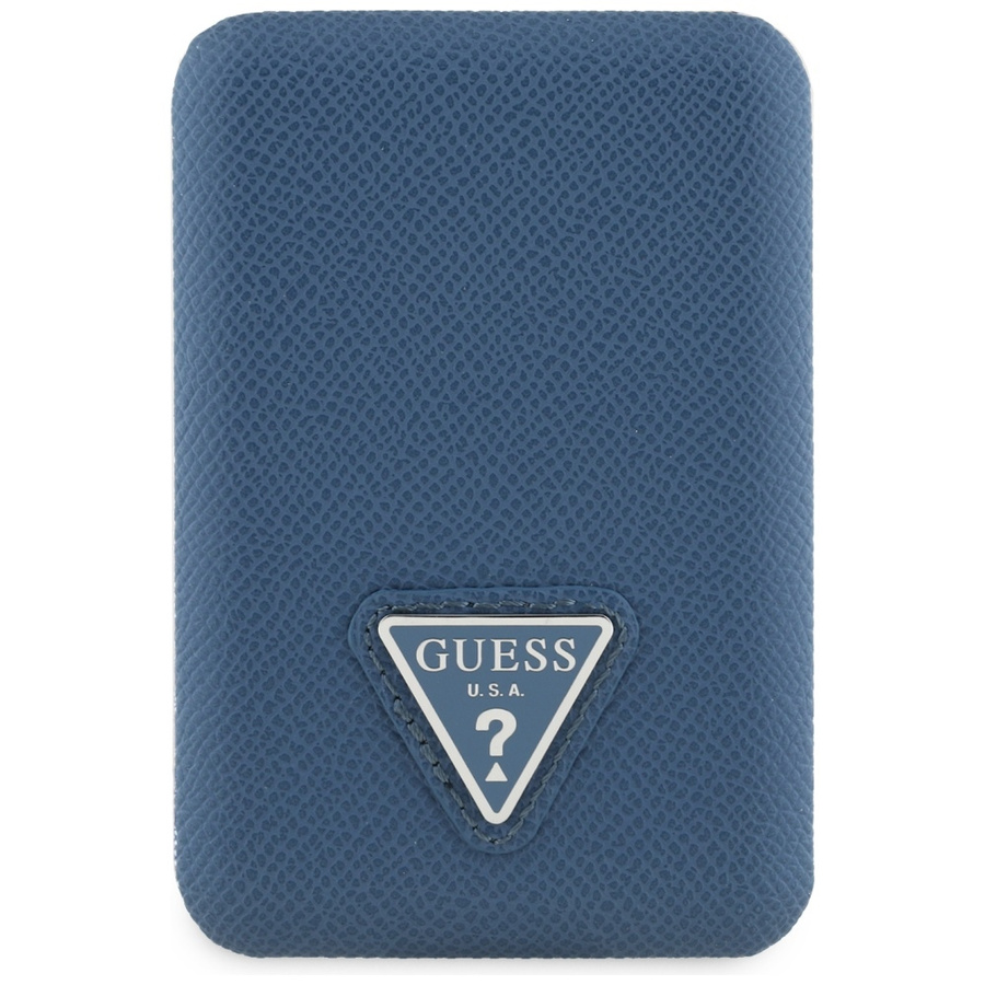 Powerbank indukcyjny Guess Grained       Triangle 5000mAh 15W USB-C MagSafe niebieski