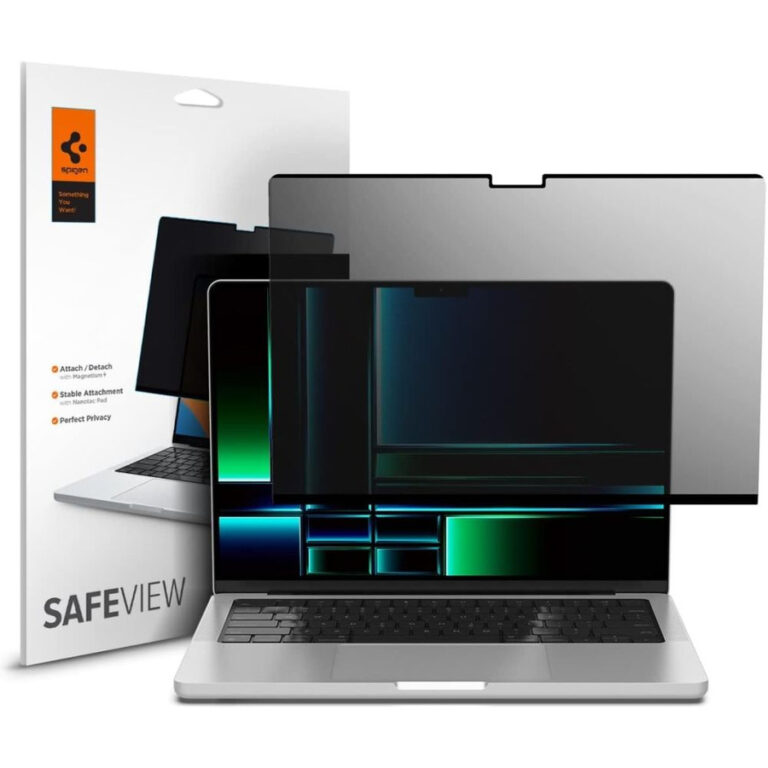 FOLIA PRYWATYZUJĄCA SPIGEN SAFE VIEW MACBOOK PRO 14 M1 / M2 / M3 / M4 / M5 2021-2025 PRIVACY