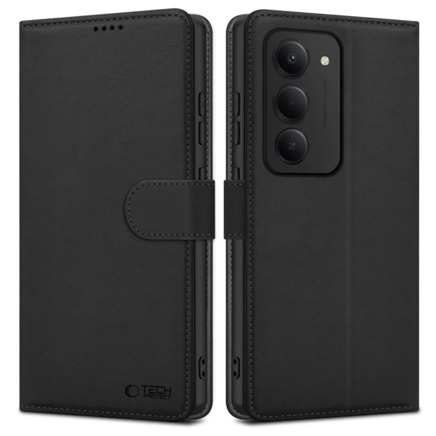 Etui Tech-Protect Wallet na Xiaomi Redmi 15 4G / 5G - czarne