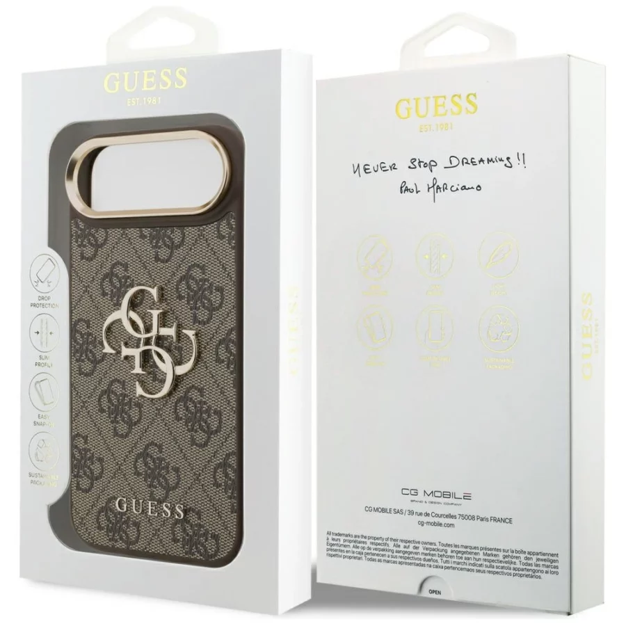 Etui Guess 4G Big 4G Classic Logo na iPhone Air - brązowo-złote