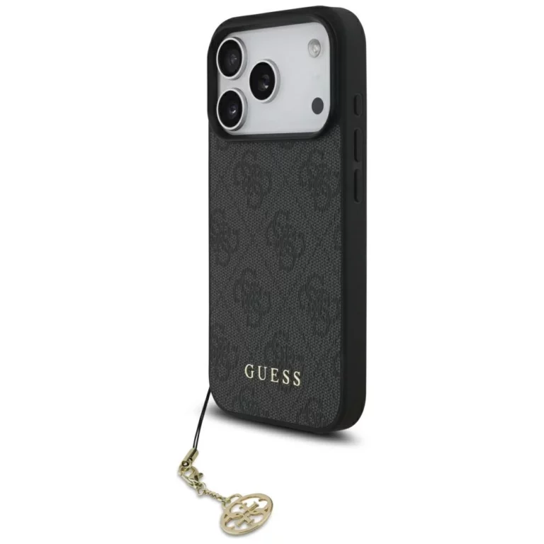 Etui Guess 4G Charms Collection MagSafe na iPhone 17 Pro - czarne