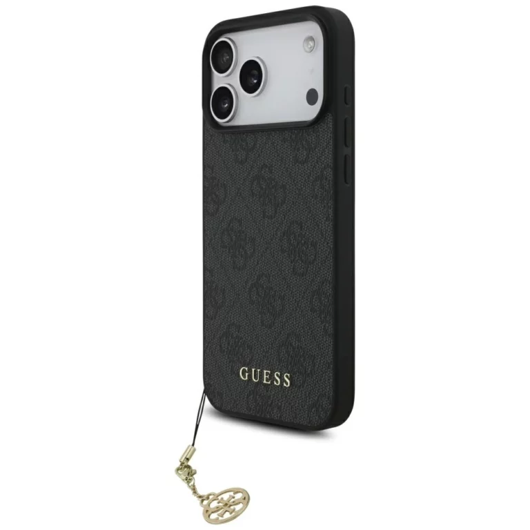 Etui Guess 4G Charms Collection MagSafe na iPhone 17 Pro Max - czarne