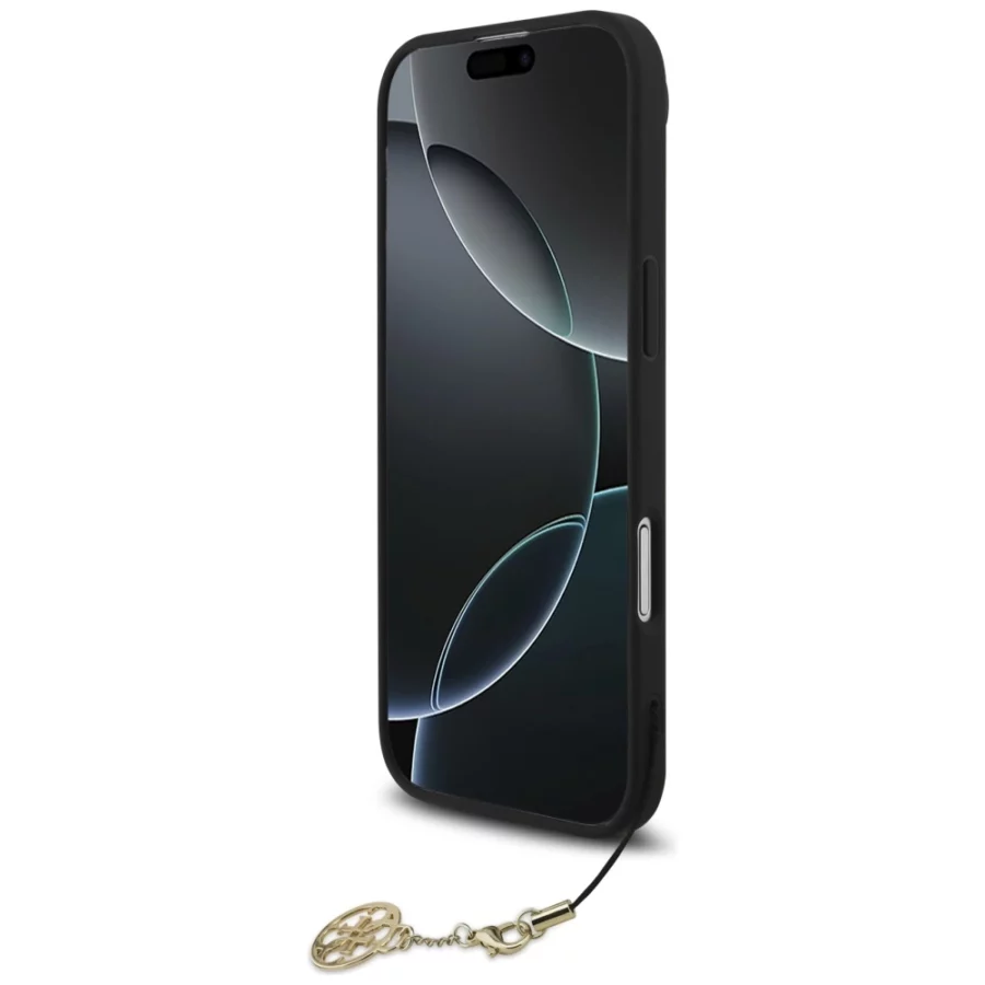 Etui Guess 4G Charms Collection MagSafe na iPhone Air - czarne