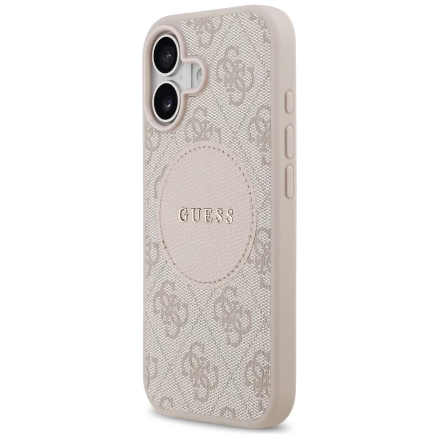 Etui Guess 4G Circle Classic Logo MagSafe na iPhone 17 - różowe
