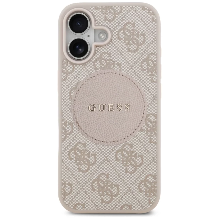 Etui Guess 4G Circle Classic Logo MagSafe na iPhone 17 - różowe