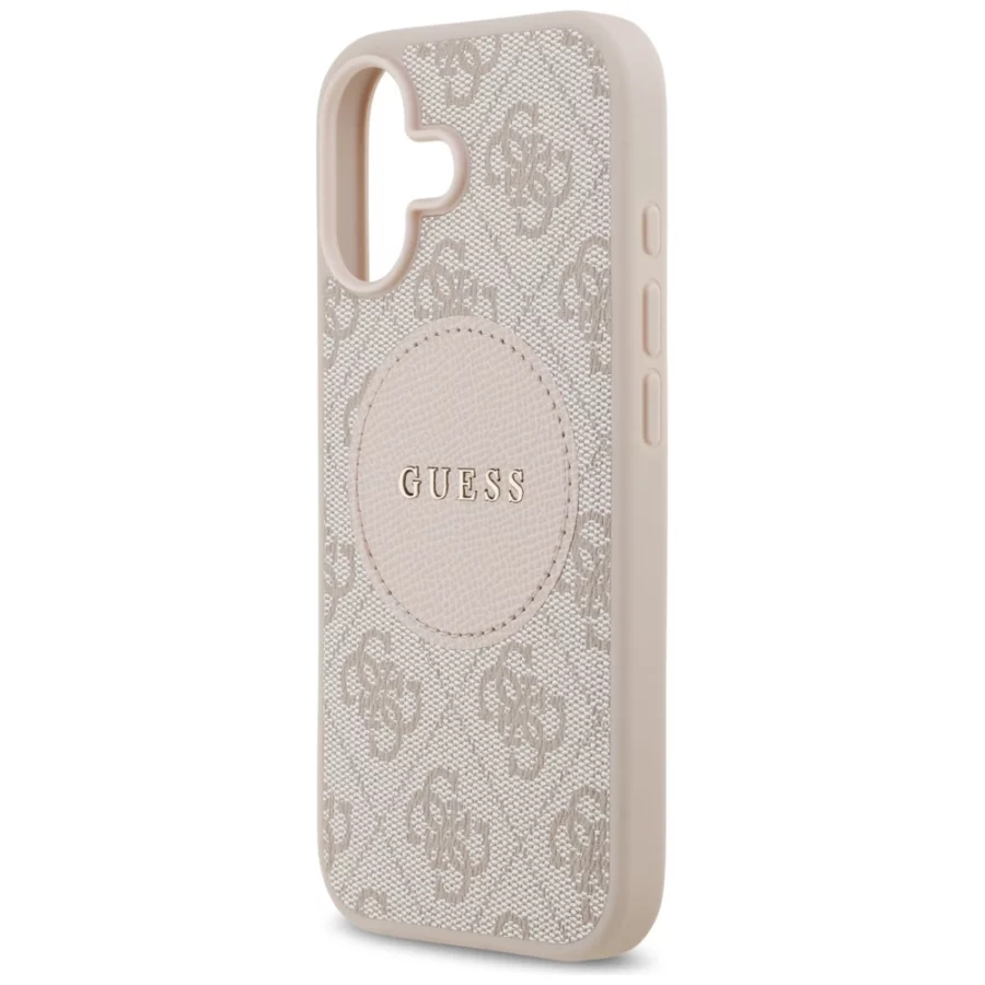 Etui Guess 4G Circle Classic Logo MagSafe na iPhone 17 - różowe