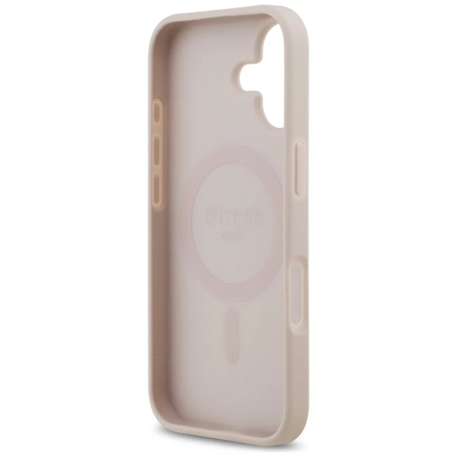 Etui Guess 4G Circle Classic Logo MagSafe na iPhone 17 - różowe
