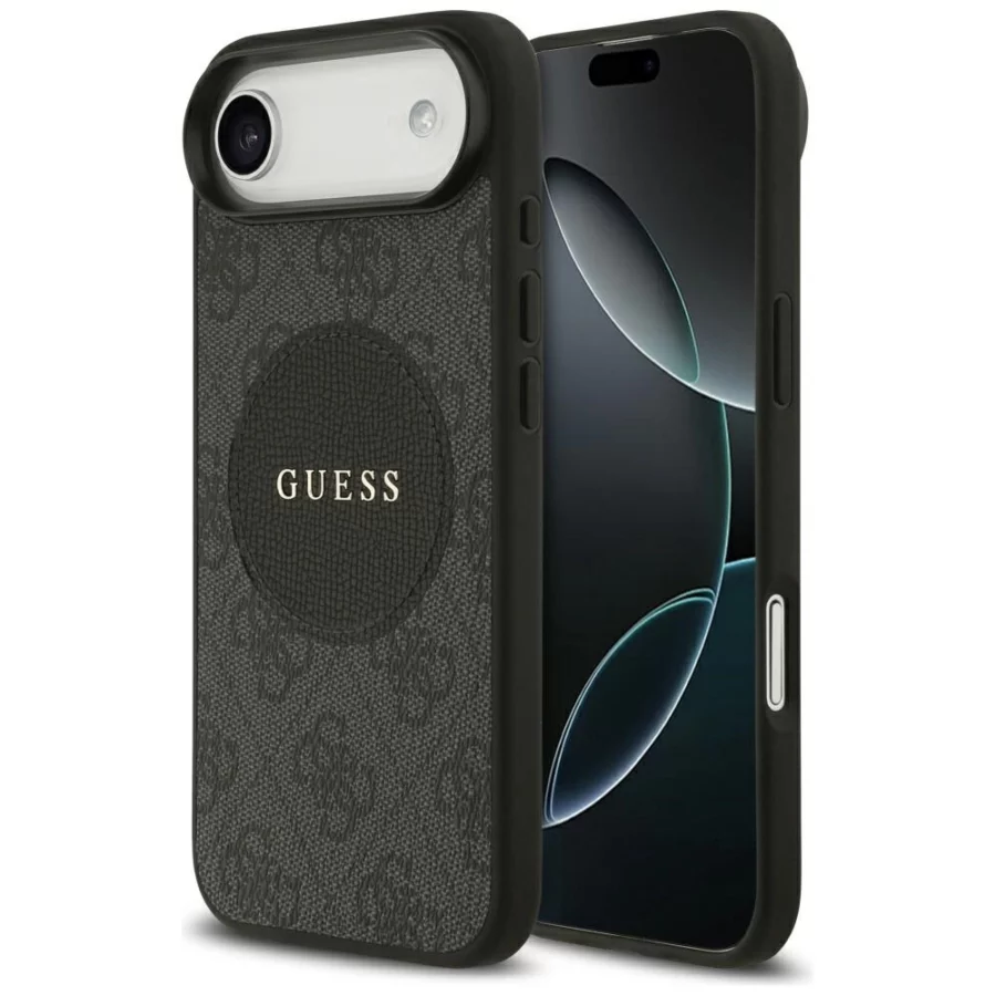 Etui Guess 4G Circle Classic Logo MagSafe na iPhone Air - czarne