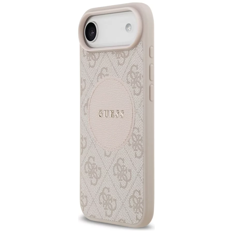 Etui Guess 4G Circle Classic Logo MagSafe na iPhone Air - różowe