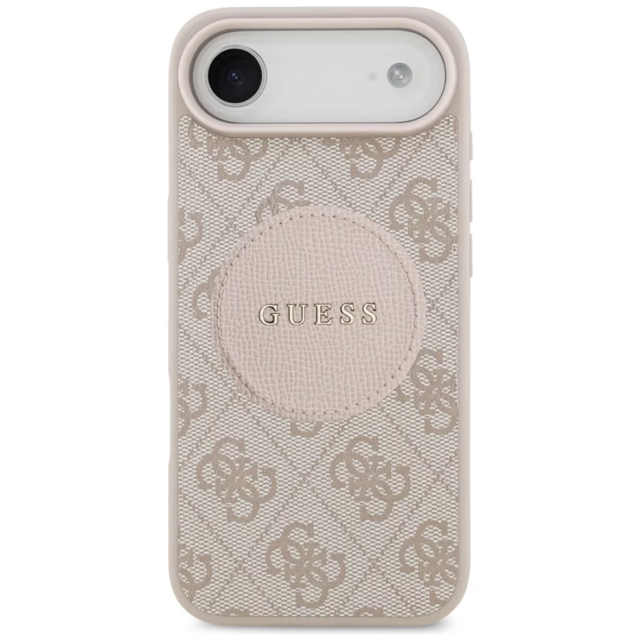 Etui Guess 4G Circle Classic Logo MagSafe na iPhone Air - różowe