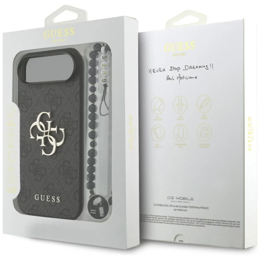 Etui Guess 4G Strap 4G Classic Logo na iPhone Air - czarne