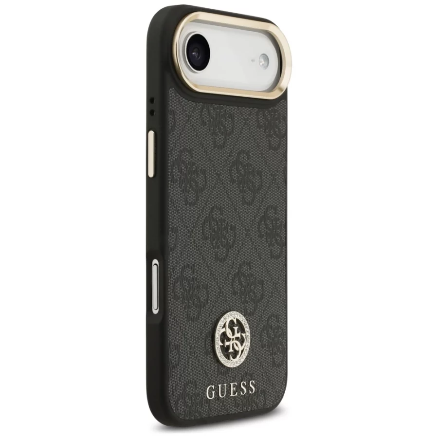 Etui Guess 4G Strass Logo MagSafe na iPhone Air - czarne