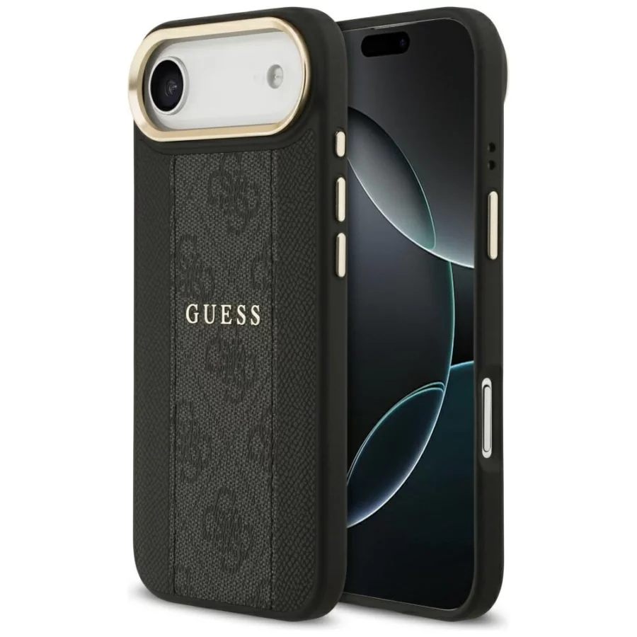 Etui Guess 4G Stripe MagSafe na iPhone Air - czarne