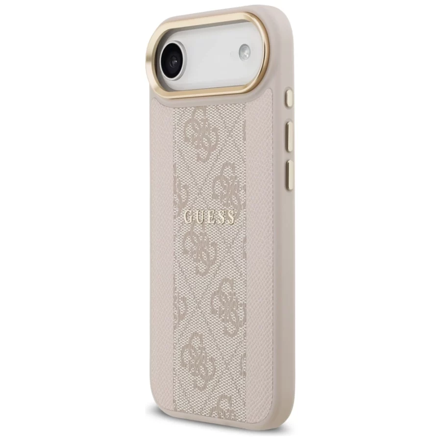 Etui Guess 4G Stripe MagSafe na iPhone Air - różowe