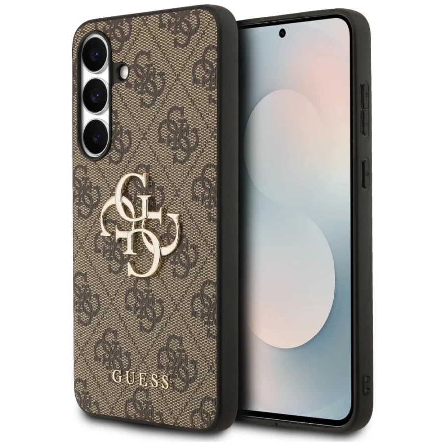 Etui Guess Big 4G Classic Logo na Samsung Galaxy S25 FE - brązowe