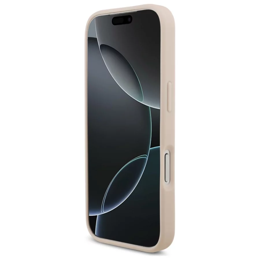 Etui Guess Grained Big 4G & Classic Logo na iPhone 17 Pro - różowe