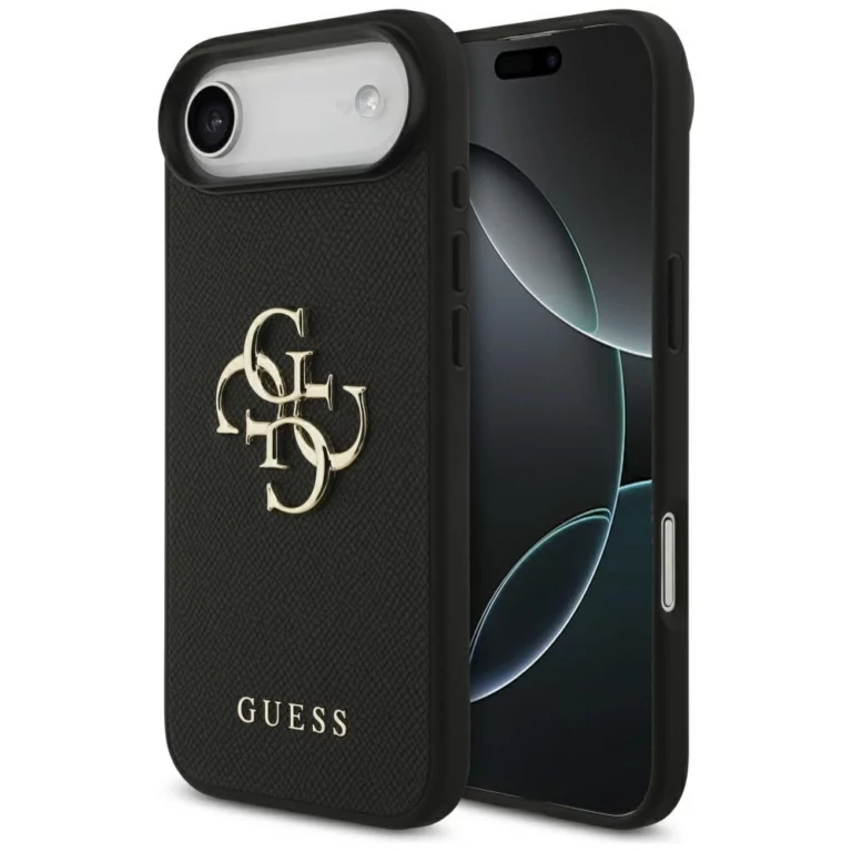 Etui Guess Grained Big 4G & Classic Logo na iPhone Air - czarne