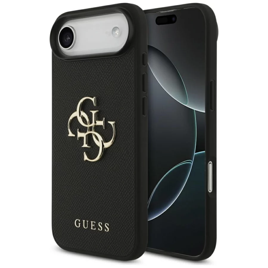 Etui Guess Grained Big 4G & Classic Logo na iPhone Air - czarne
