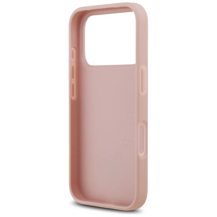 Etui Guess Rhinestone Triangle Logo na iPhone 17 Pro - różowe