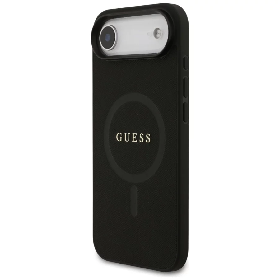 Etui Guess Saffiano Classic Logo MagSafe na iPhone Air - czarne