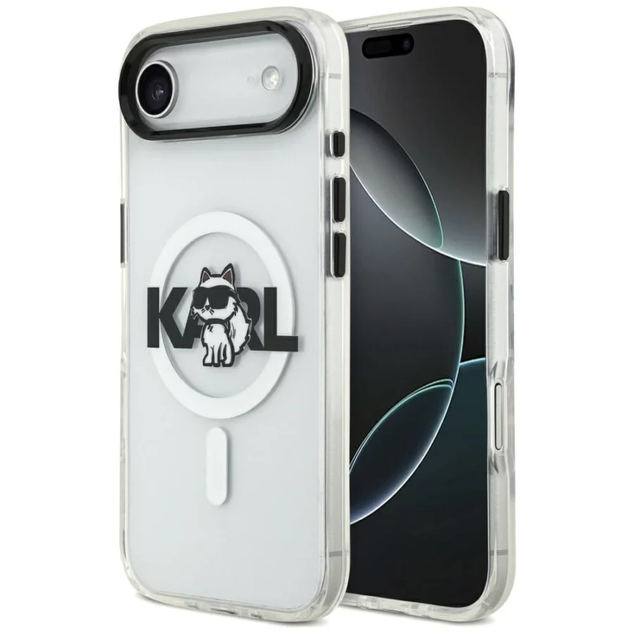 Etui Karl Lagerfeld IML Choupette Sketch Logo MagSafe na iPhone Air - przezroczyste