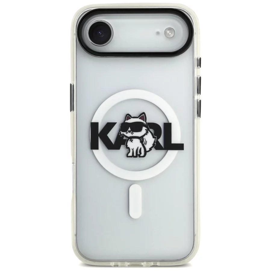 Etui Karl Lagerfeld IML Choupette Sketch Logo MagSafe na iPhone Air - przezroczyste