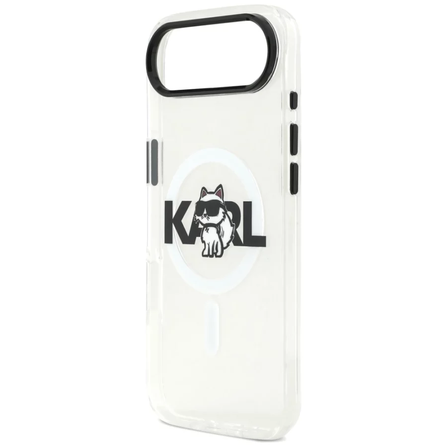 Etui Karl Lagerfeld IML Choupette Sketch Logo MagSafe na iPhone Air - przezroczyste