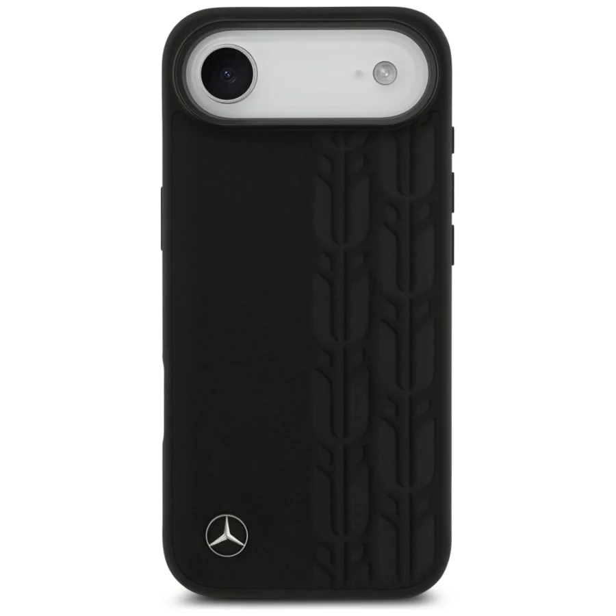 Etui Mercedes Leather Laurel Leaves MagSafe na iPhone Air - czarne