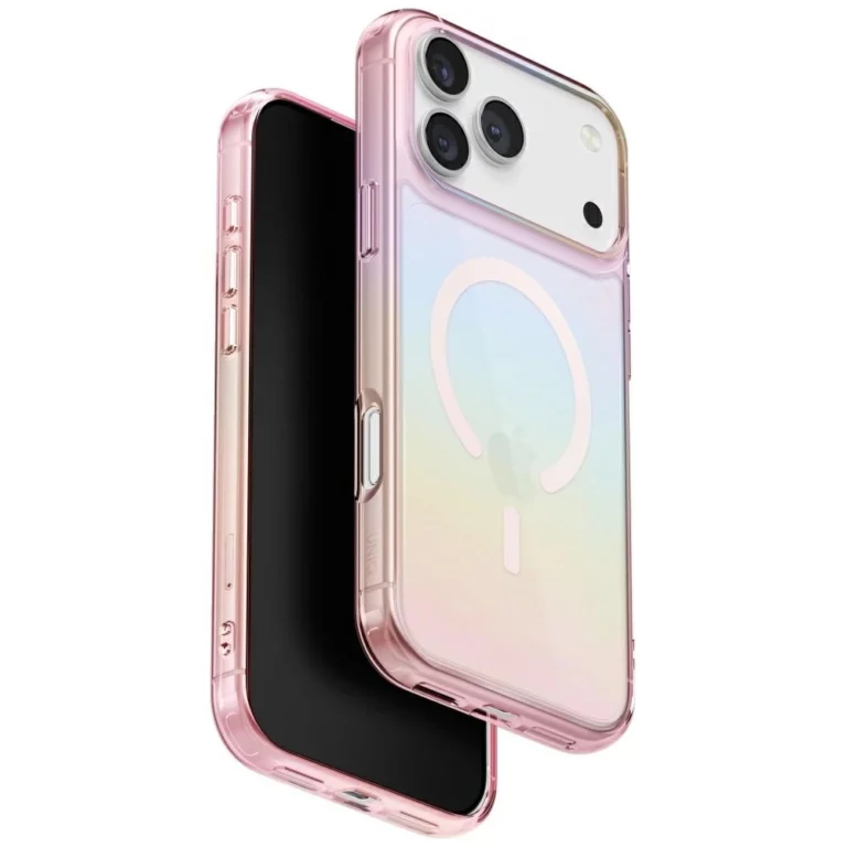 Etui UNIQ Iridescia na iPhone 17 Pro Max Magclick Charging - wielokolorowe