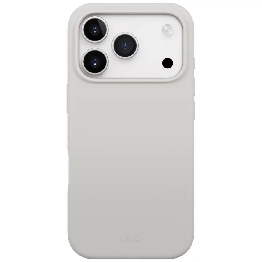 Etui UNIQ Lino na iPhone 17 Pro Magclick Charging - szare