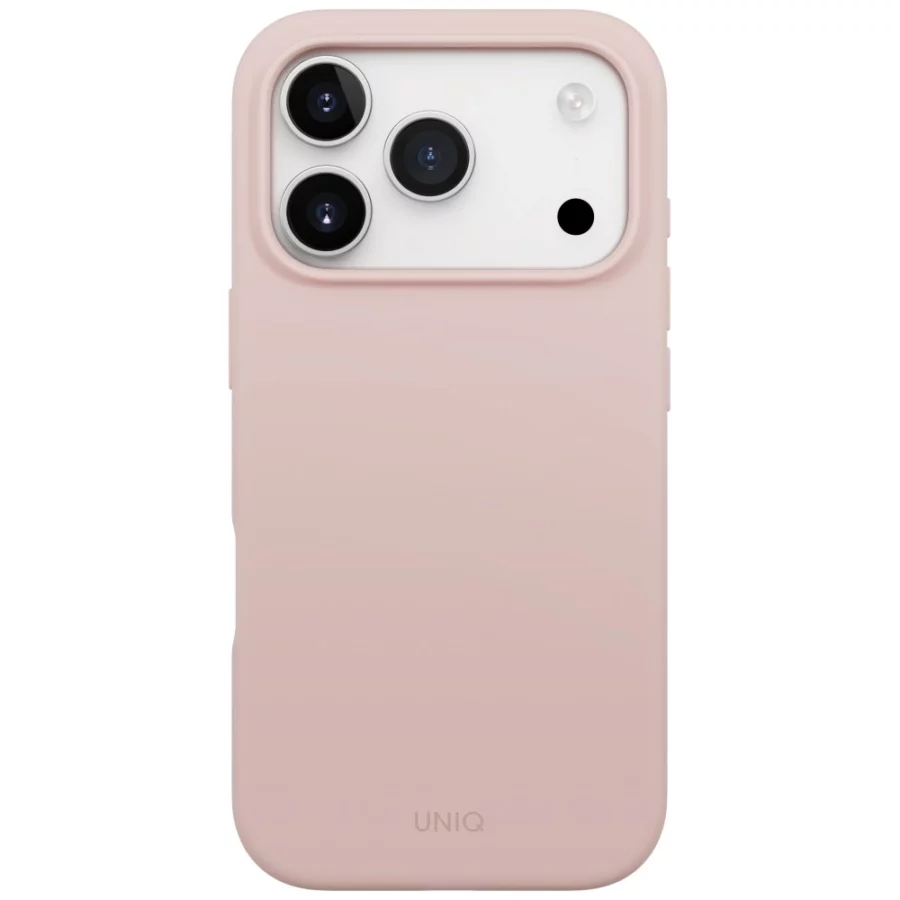 Etui UNIQ Lino na iPhone 17 Pro Magclick Charging - różowe