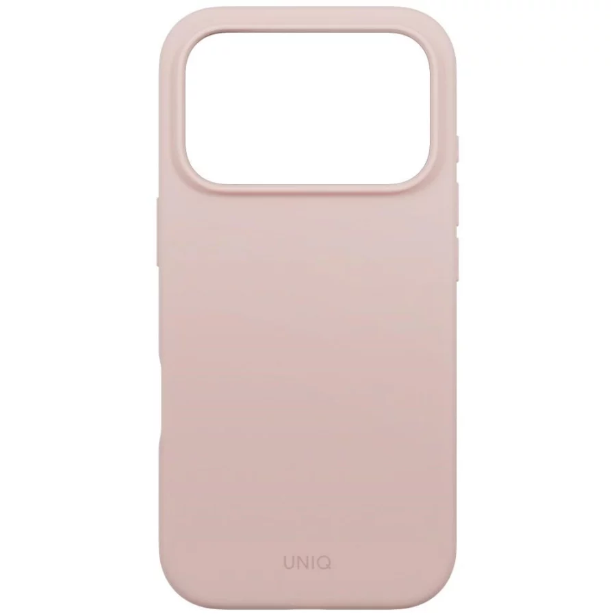 Etui UNIQ Lino na iPhone 17 Pro Magclick Charging - różowe