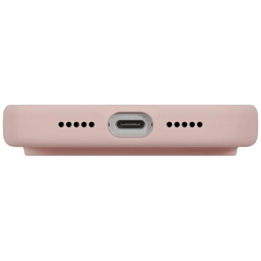 Etui UNIQ Lino na iPhone 17 Pro Magclick Charging - różowe