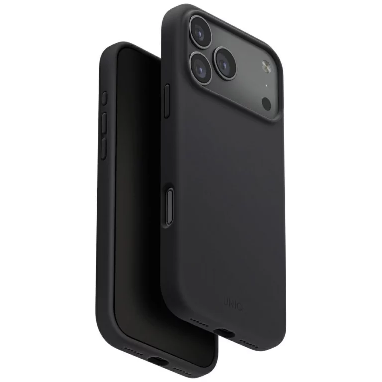 Etui UNIQ Lino na iPhone 17 Pro Magclick Charging - szare