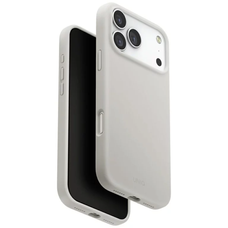 Etui UNIQ Lino na iPhone 17 Pro Max Magclick Charging - szare
